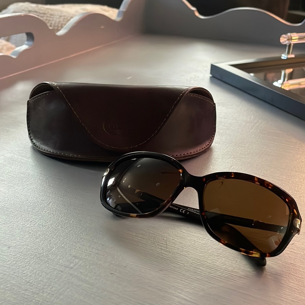 Fossil Authentic Sunglasses Dark Havana 56MM